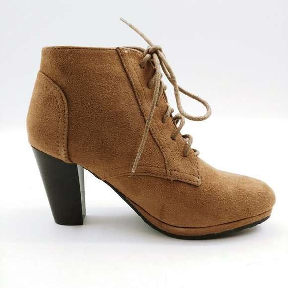 Forever Womens Program 33 Lace Up Ankle Boot 5 - Picture 2 of 10